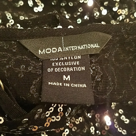 Sequin semi sheer tank top - Picture 2 of 5